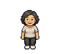Mom sprite walking down