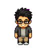Customer sprite walking downward/front-facing